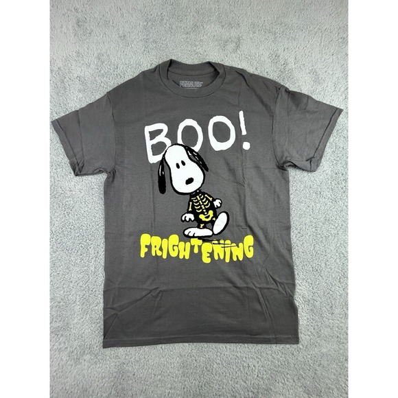 Peanuts Other - New Peanuts Charlie Brown Snoopy Skelton Halloween Boo! Frightening Mens T-Shirt